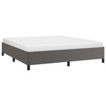 vidaXL Cadre de lit sans matelas gris 160x200 cm similicuir