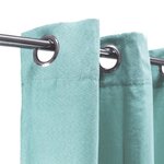 Rideau sueden 100% Polyester - Bleu clair - 140x250 cm