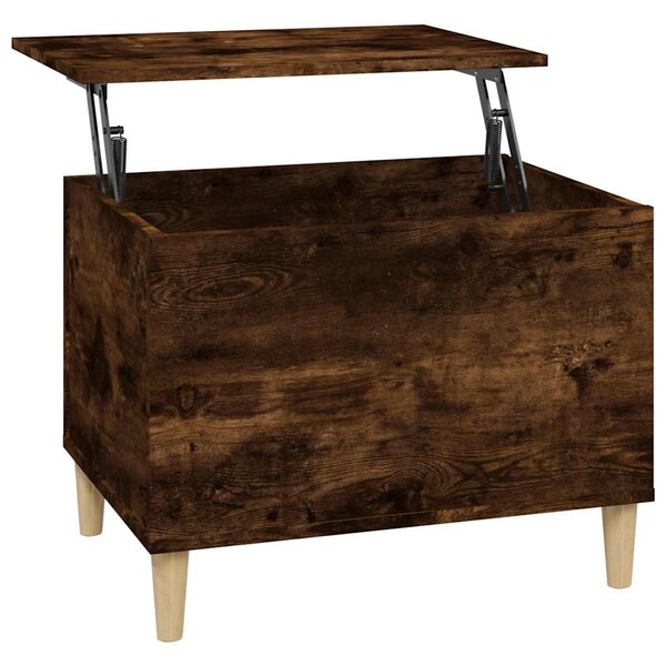 vidaXL Table basse Chêne fumé 60x44 5x45 cm Bois d'ingénierie