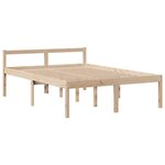 vidaXL Lit bibliothèque sans matelas 140x200 cm bois massif de pin