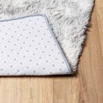 vidaXL Tapis shaggy à poils longs NAVARRA gris argenté 160x230 cm