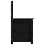 vidaXL Banc Noir 80x41x77 cm Bois de pin massif