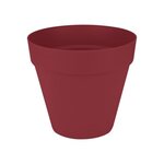 Pot de fleur Loft Urban Rond - Rouge Ø 28.5 x hauteur 26 cm - Extérieur 100  recyclé