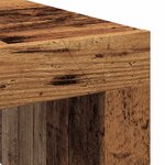 vidaXL Table basse vieux bois 100x100x35 cm bois d'ingénierie