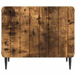 vidaXL Table basse Chêne fumé 49 x 50 x 42 cm Bois d'ingénierie