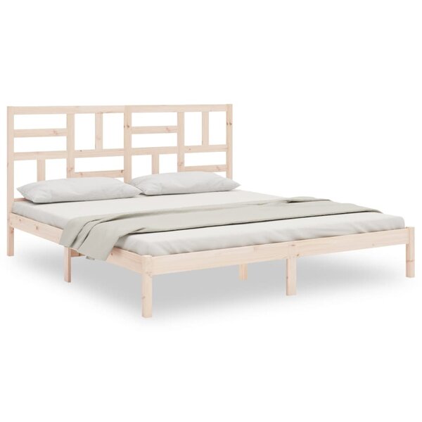vidaXL Cadre de lit sans matelas bois massif 200x200 cm