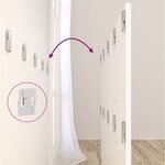 vidaXL Tête de lit avec armoires Blanc Bois d'ingénierie