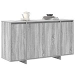 vidaXL Buffet Sonoma gris 135 x 41 x 69 cm Bois d'ingénierie