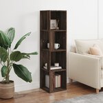 vidaXL Armoire d'angle Chêne marron 33x33x132 cm Bois d'ingénierie