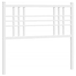 vidaXL Tête de lit métal blanc 100 cm