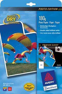 papier photo jet d'encre A4  125g AVERY ZWECKFORM
