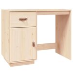 vidaXL Bureau avec armoires 135x50x75 cm Bois massif de pin