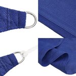 vidaXL Voile d'ombrage 160 g/m² rectangulaire bleu 4x6 m PEHD