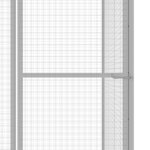 vidaXL Cage pour chat 3x1,5x1,5 m Acier galvanisé