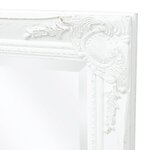 vidaXL Miroir mural style baroque 140x50 cm blanc