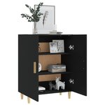 vidaXL Buffet Noir 70x34x90 cm Bois d'ingénierie