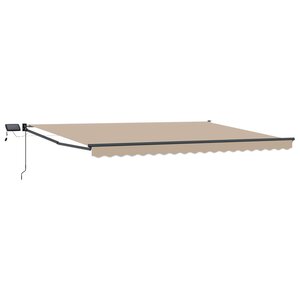 vidaXL Store rétractable manuel avec LEDs 4 5 × 3 m