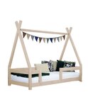 Lit cabane enfant NAKANA 120 x 200 beige