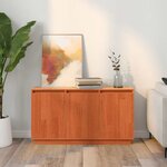 vidaXL Buffet Marron 111 x 34 x 60 cm Bois de pin massif