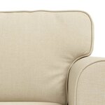 vidaXL Canapé 2 Pièces Crème 175 x 82 x 80 cm tissu