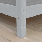 6 pieds de lit 10 cm FOOT gris clair