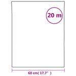 vidaXL Film pour fenêtre dépoli gris 60x2000 cm PVC