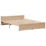 vidaXL Cadre de lit avec tête de lit sans matelas 120x200 cm