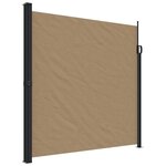 vidaXL Auvent latéral rétractable taupe 200x500 cm