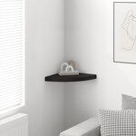 vidaXL Étagère d'angle flottante noir 35x35x3 8 cm MDF