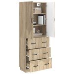 vidaXL Ensemble de Meubles 2 Pièces Chêne Sonoma 66 x 34 5 x 87 cm