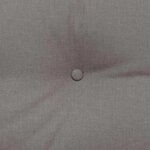 vidaXL Coussin de Dos Taupe 180 x 24 x 50 cm tissu