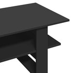 vidaXL Table basse noir 102x55x42 cm bois d'ingénierie