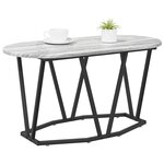 vidaXL Table basse Gris 80 x 40 x 40.5 cm Bois d'ingénierie et métal