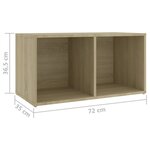 vidaXL Meubles TV 2 Pièces Chêne sonoma 72x35x36 5 cm Aggloméré