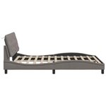 vidaXL Cadre de lit sans matelas taupe 140x200 cm tissu