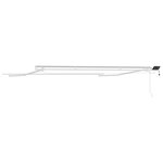 vidaXL Auvent avec Blanc 4 5 × 3 m Métal