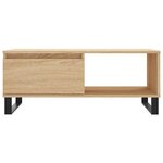 vidaXL Table basse Chêne sonoma 90x50x36 5 cm Bois d'ingénierie