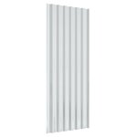 vidaXL Panneaux de toiture 12 Pièces Acier enduit de poudre Gris 100x36cm