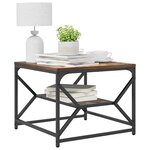 vidaXL Table basse Chêne fumé 51 x 50 x 40 cm