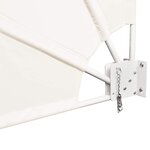 vidaXL Auvent latéral pliable de balcon Crème 140x140 cm