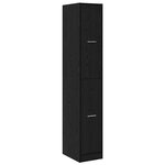 vidaXL Cabinet de Pharmacie Chêne noir 30 x 41 x 174.5 cm