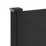 vidaXL Auvent latéral rétractable noir 120x600 cm