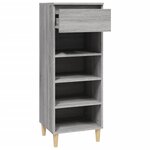 vidaXL Armoire à chaussures Sonoma gris 40x36x105 cm Bois d'ingénierie