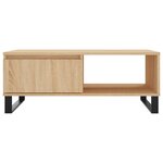 vidaXL Table basse chêne sonoma 90x60x35 cm bois d'ingénierie