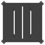 vidaXL Table de jardin anthracite 34x34x38 cm acier