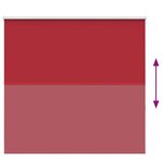 vidaXL Store enrouleur occultant rouge largeur du tissu 156 6 cm