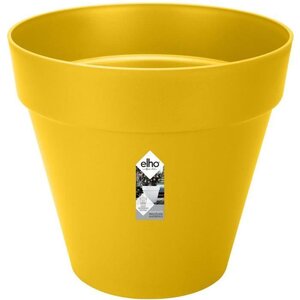 Pot de fleurs Rond LOFT URBAN - Plastique - Percé - Réservoir - Avec roulettes - Ø 40 - Ocre