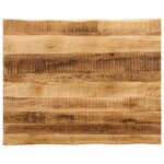 vidaXL Dessus de table bord vivant 110x80x3 8 cm bois de manguier brut