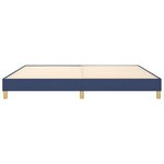 vidaXL Cadre de lit Bleu 200x200 cm Tissu