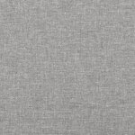 vidaXL Sommier à lattes de lit matelas LED gris clair 120x190 cm tissu